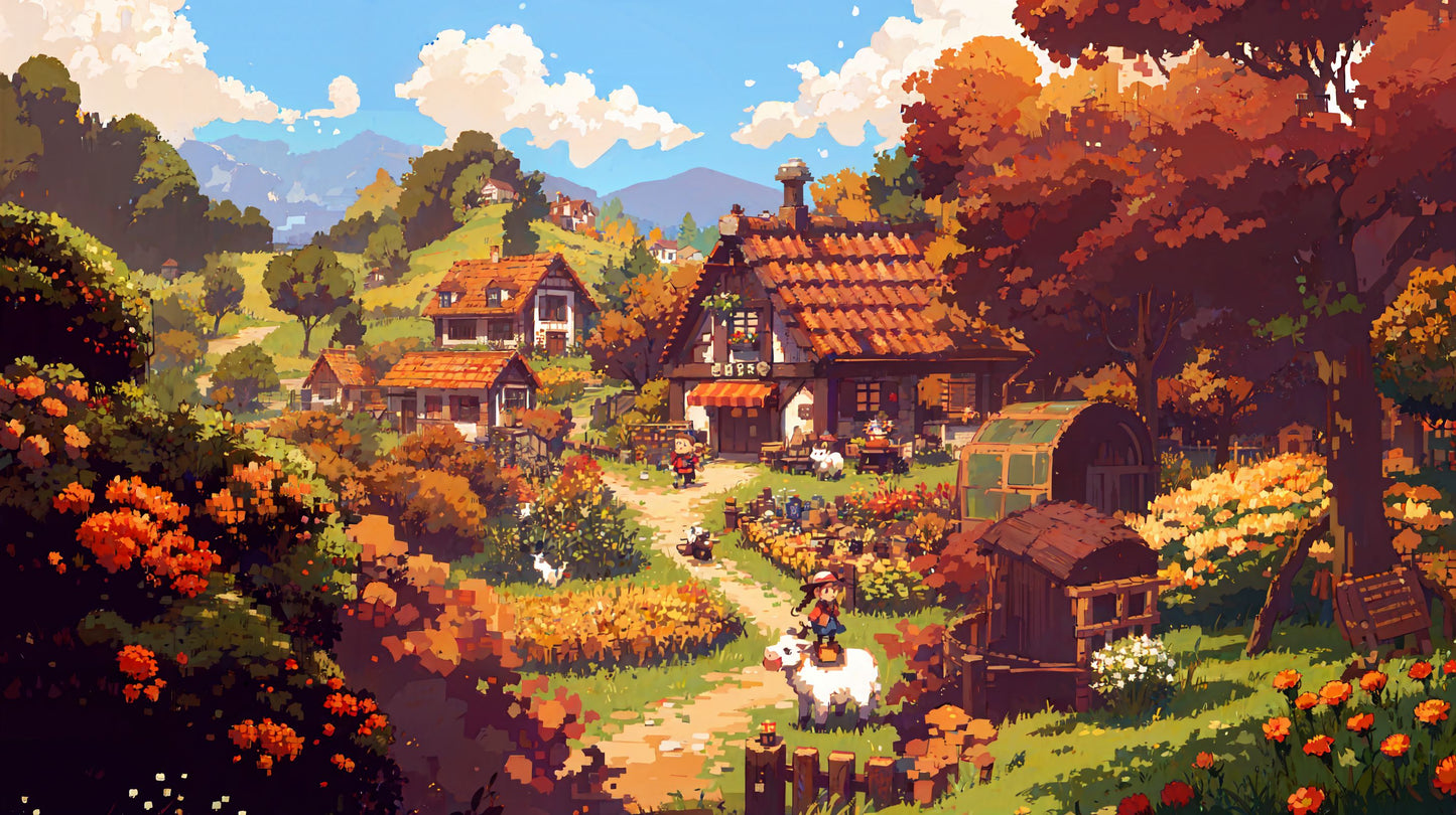 Stardew Valley  3* mobile + 3* landscape wallpapers.